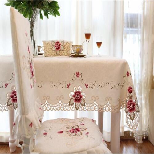 Free Shipping 7098 Luxurious High Quality Embroidery Coffee Tea Tablecloth Multi Function Wedding Party New Year Gift Antependiu