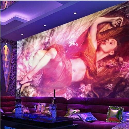 Beibehang Large custom wallpaper cool nightclub personality beauty bar KTV tooling background wall papel de parede para quarto