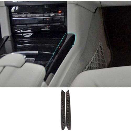 For Mercedes Benz E Class W212 10-15 ABS Carbon Fiber Center Control Side Decoration Strips Cover Trim Interior Car Accessories