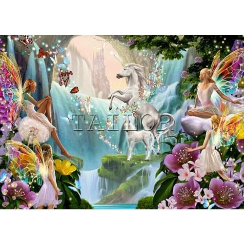 Home Decor Gift Cross stitch haft diamentowy kit set Full square Cuadros 5D diamond painting tools horse unicorn flower girl art
