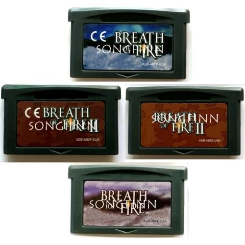 Breath of Fire Series US EU Video Game Memory Cartridge Card for 32 Bit Console Accessories