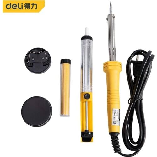 Deli DL5072 40W Electric Soldering Iron 6 Piece Set Copper Soldering Iron Tip Electrical Repair Tools Electrician Power Tools