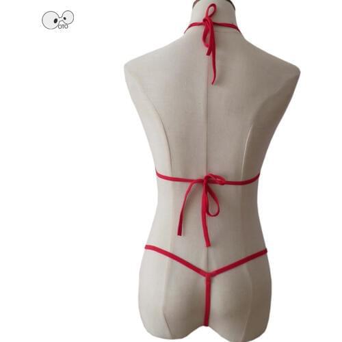 Summer Women Extreme G-String Micro Bikini See Through Mini Bathing Suit Sunbath Sexy Swimwear Underwear Set Beachwear Costumes