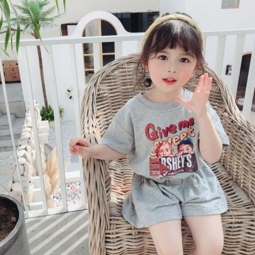 2020 new Childrens Sets Summer Short Sleeve boys clothes set cotton girls clothes two-Piece body suit quality kids clothes set