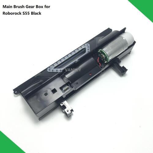 New Original Robot Vacuum cleaner Spare Parts Main Brush Motor with Housing for XIAOMI Roborock S55 Ruby_S Gear Box Black