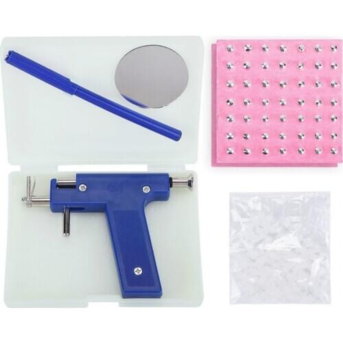 Ear Nose Body Navel Piercing Gun With Ears Studs Tools Disposable Sterile Ear Piercing Tool Kit with 98pcs Ear Studs Jewelry