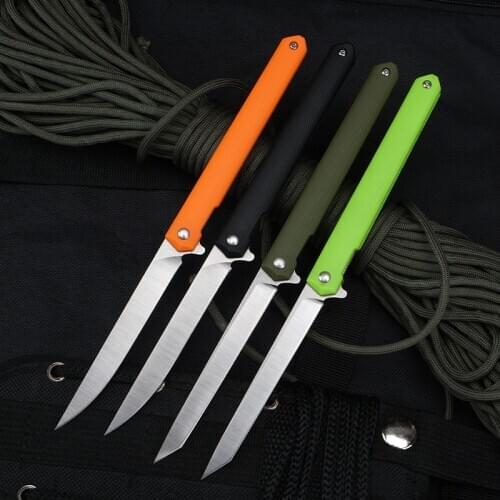 Bearing Pocket Folding Pen Knife D2 Blade CNC Grinding Outdoor EDC Multifunctional Survival Tool