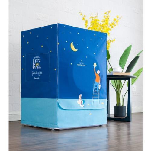 SRYSJS Waterproof Washing Machine Dust Cover Thick Silver Coating Sunscreen Washing Machine Cover With Zipper Design