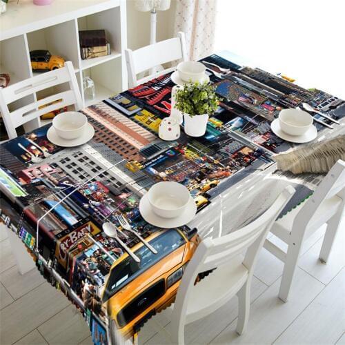 Senisaihon Tablecloth Waterproof Polyester Table cloth rectangular banquet wedding round Table Cover Customized size Pillowcase