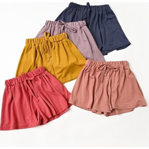 90-140cm Toddler Girls Shorts Summer Children Clothing Soft Thin Skirt Shorts Modal Kids Hot Shorts DT099