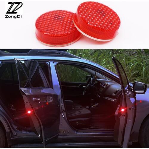 ZD LED Car Door light Strobe Warning Light For Kia Rio 3 Ceed Toyota Corolla 2008 Avensis C-HR RAV4 Mazda 3 6 CX-5 Accessories