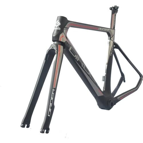 Cycling equipment Road bike carbon fiber frame carbon fiber fork and seatpost with GIRDER decals size is optional