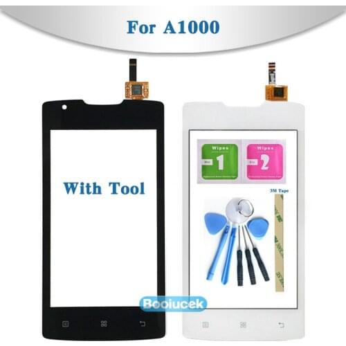 High Quality 4.0" For Lenovo A1000 Touch Screen Digitizer Sensor Outer Glass Lens Panel Replacement