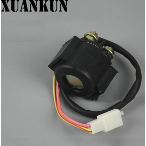 XUANKUN 125 Motorcycle Starter Relay 12V Curved Beam Motorcycle Scooter Copper Relay