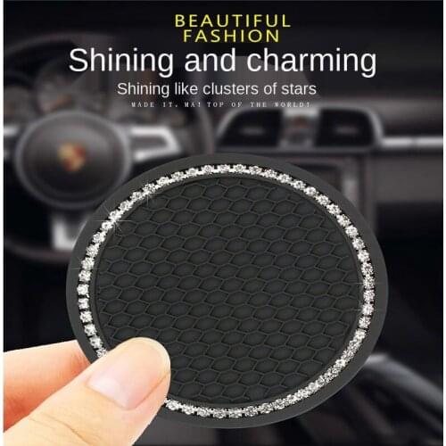 1pcs Car Coaster Water Cup Bottle Holder Anti-slip Pad Mat Silica Gel For Interior Decoration Car Styling Accessories