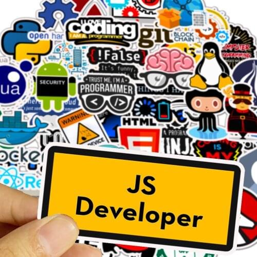 10/50pcs Programmer Language Stickers C++ JAVA Python Laptop Suitcase Graffiti Skateboard Luggage Meme Sticker Decal Kids Toys