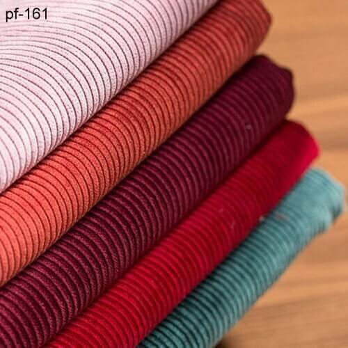 100cm*150cm 8 nylon polyester corduroy cloth no stretch pure color clothing sofa pillows cloth handicraft handwork DIY