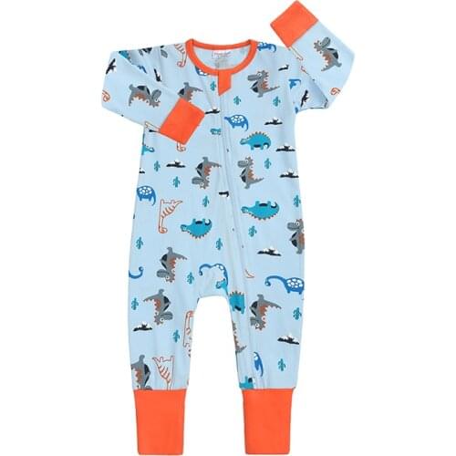 2021 For Newborn Baby Girl Boy Clothing Baby Romper Boys Wear Cotton Cute Long Sleeve Cartoon O'neck Jumpsuit Baby Clothes fall