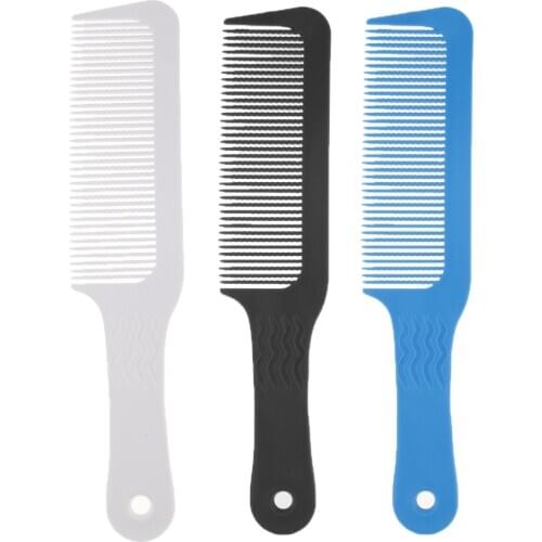 Anti-Static Clipper Barber Comb Wavy Teeth Flat Top Comb Hairdresser Styling