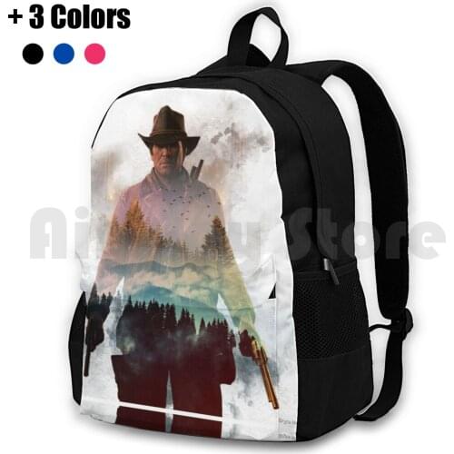 Arthur M Outdoor Hiking Backpack Waterproof Camping Travel Video Game Video Games Gamer Ps4 Xbox One Redemption Rdr2 New Game