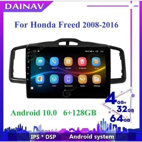 Android 10.0 DSP CarPlay Car Radio Multimedia Video Player For Honda Freed 2008 - 2016 2 din Auto Stereo GPS Navigation