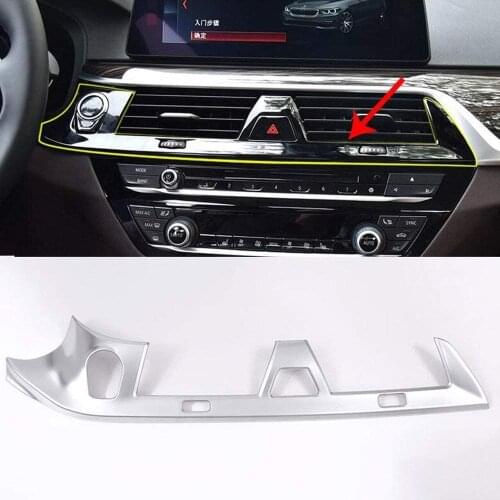 ABS Car Center Console Air Conditioning Vent Frame Outlet Trim Cover For LHD BMW New 5 Series G30 528li 530li 540li 2017 2018
