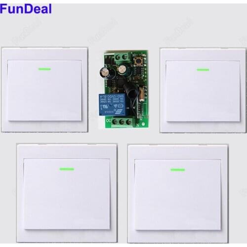 AC 220V Lamp Light LED Bulb Wireless Switch Stairway Remote Control Switch Corridor Room Home Remote Lighting Wall Remote Switch