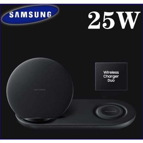 Original Samsung S9 Fast Wireless Charger Qi 25W Dual Charge Adapter Type C Cable For Galaxy S8 S10 Plus Note 8 For IPhone 12