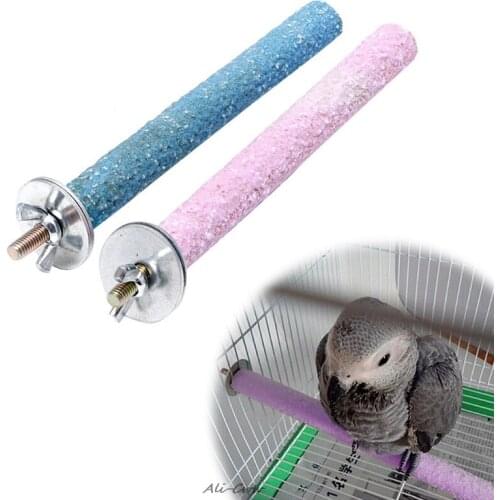 Colorful Pet Bird Chew Paw Grinding Toys Parrot Harness Cage Budgie Clean Tool Random color M09 dropshipping