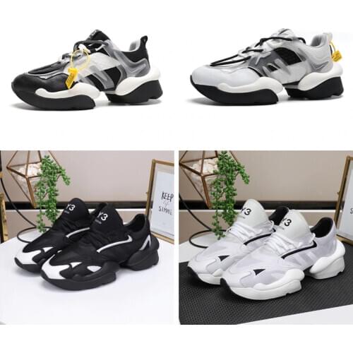 European and American casual mens leather shoes individual matching color breathable running shoes Y3 FODSW mens shoes heighte