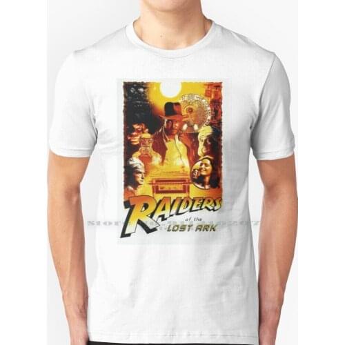 Raiders Of The Lost Ark T Shirt 100% Pure Cotton Indiana Jones Raiders Of The Lost Ark