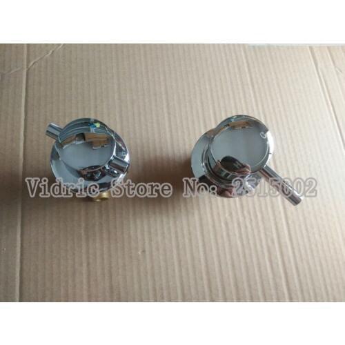 Customized 2/3/4/5 screw thread split valve water tap, Bathroom barss shower room mixing valve chrome plated faucet handle