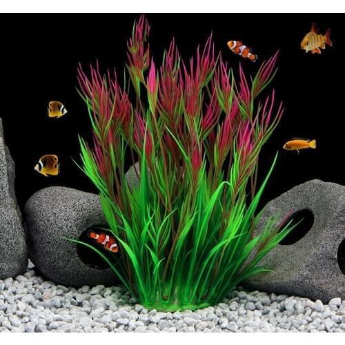 Artificial Aquarium Plants Decoration Fish Tank Water Plant Grass Ornament Plastic Underwater Aquatic Water Weeds Viewing Decor