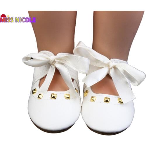 7.5cm Doll Shoes New Fashion Week Exquisite Leather Toy Shoes Mini Lace-up Shoes For 18 Inch Girl Doll Cute Shoes