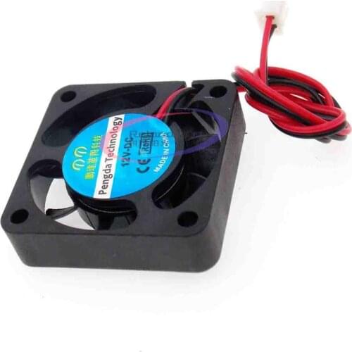 Computer Case Cooler 2Pin 12V 4CM 40MM PC CPU Cooling Cooler Fan Black Heat Sink Small Cooling Fan PC For Arduino Raspberry Pi