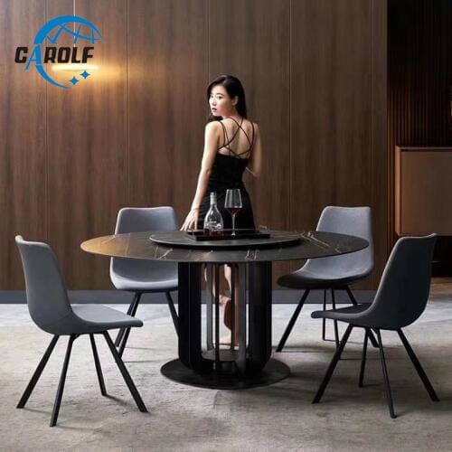 Best price custom design dining table set marble top round dining table for sale