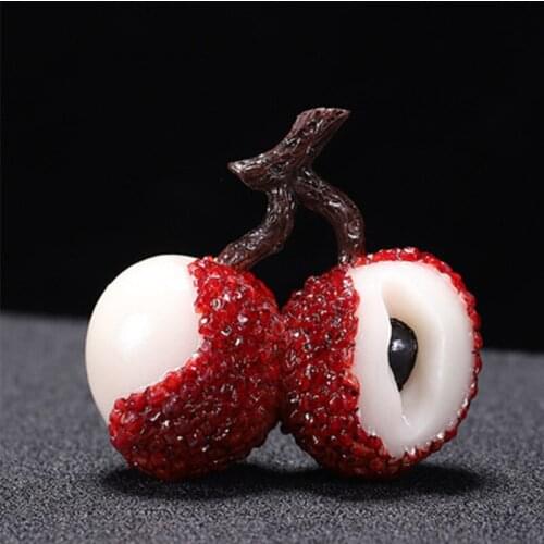 Color-changing Lychee Tea Pet Fruit Creative Coffee Table Decoration Can Raise Personalized Tea Play Tea Set Accessories TeaPets