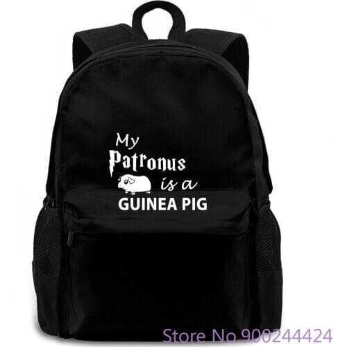 My Patronus Is A Guinea Pig Cool Newest Printed Pure women men backpack laptop travel school adult student