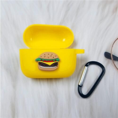 DIY Cartoon Soft Silicone Case For QCY T10 Case True Wireless Earphone Case Shockproof Headphone Box Headset Bag