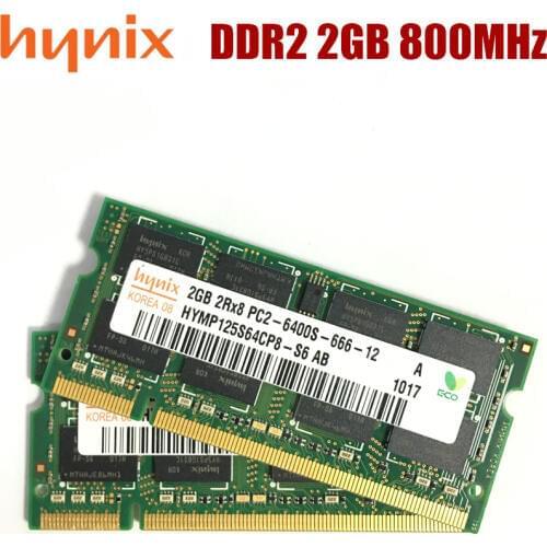 Hynix chipset DDR2 2GB 2Rx8 PC2-6400S Laptoop RAM 2G DDR2 800MHz PC2 6400S Notebook Laptop memory