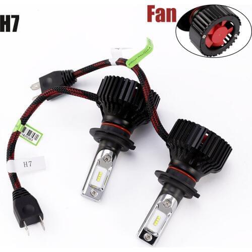 Super White Car Headlamp Conversion Kits 10000LM 55W 6000K White ZES LED Chips Automotive Driving Headlight Bulbs Fog Light