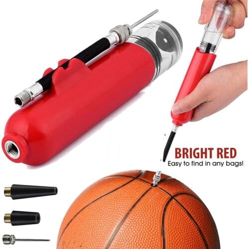 Mini Ball Pump Portable Mini Ball Pump Basketball Football Volleyball Inflator Pump Inflatable Needle Nozzle Accessories