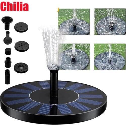 Floating Solar Fountain Garden Waterfall Fountain Pool Pond Bird Bath Solar Panel Powered Fountain Water Pump Garden New