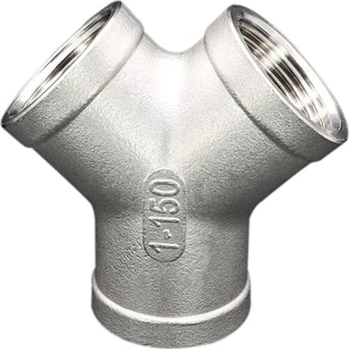DN20 3/4" BSP Female Y Shaped splitter 304 Stainless Steel Pipe Fitting Connector Coupling Adapter
