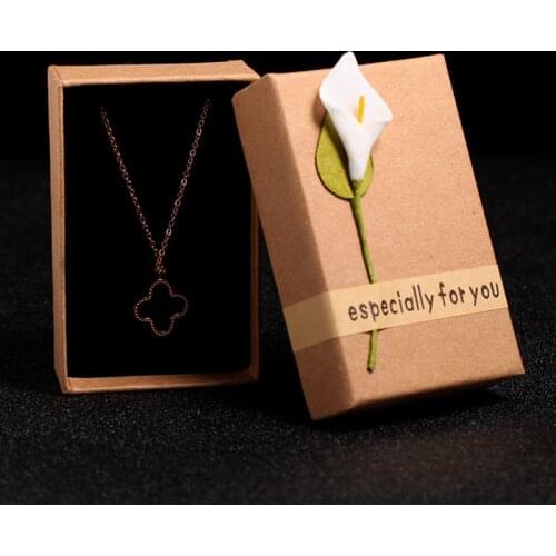 2020 Flower Jewelry Box Necklace Earring Bracelet Paper Boxes 8.7x5.5x2.8 cm Jewelry Gift Paper Boxes Jewelery Organizer