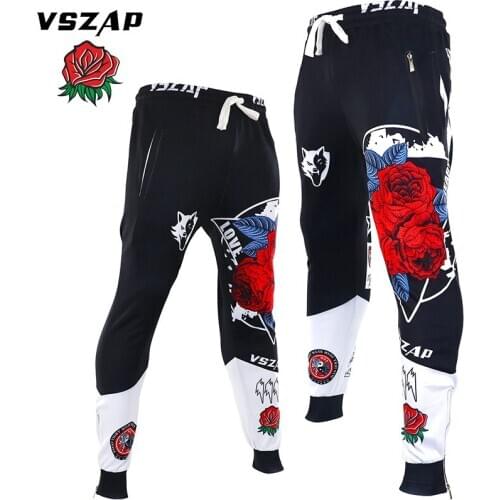 VSZAP fighting MMA Autumn pants sports combat male fitness training pants Thai boxing for martial arts wind running