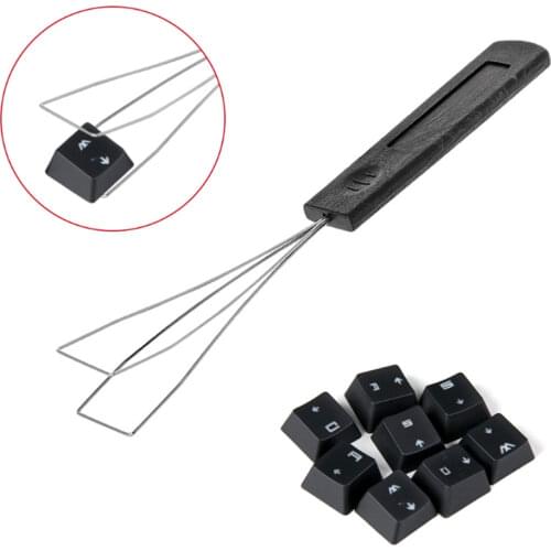 Steel Wire Keyboard Key Keycap Puller Plastic Handle Remover With Unloading Steel Cleaning Tool