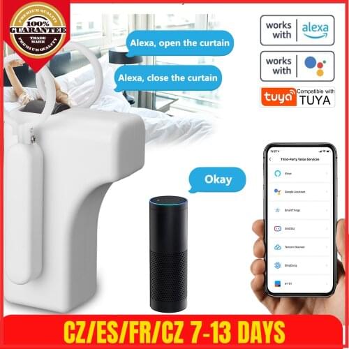M026 Tuya WiFi Intelligent Curtain Motor Remote Controller Electric Curtain Motors APP/Voice Control Alexa Google Home