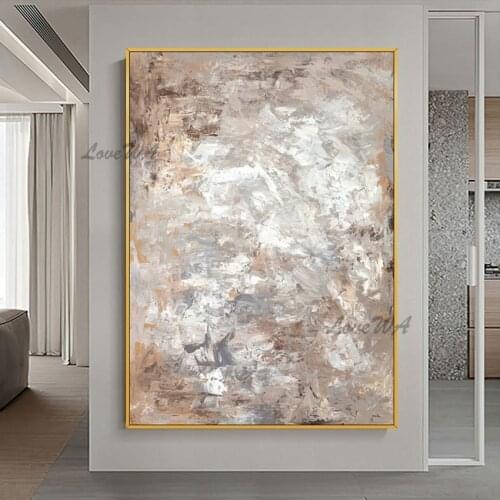 100% Handpainted Light Color Is Abstract Oil Painting New Arrival Large Lliving Room Wall Picture Unframed Decoration Artwork