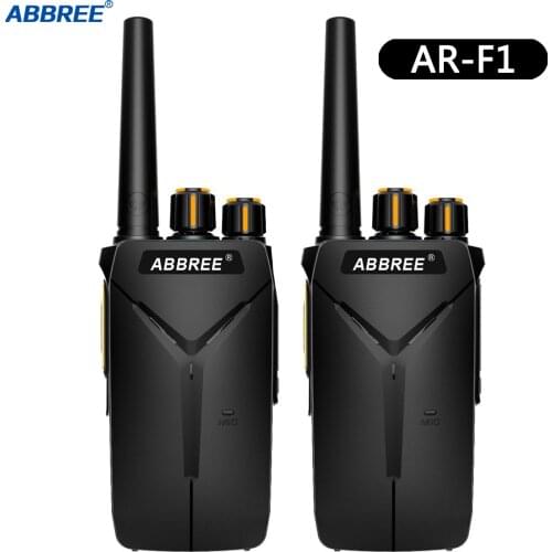 2PCS ABBREE AR-F1 Walkie Talkie CB Radio Transceiver 5W 10km Long Range Portable for Hunt Forest City Upgrade Baofeng BF-888S